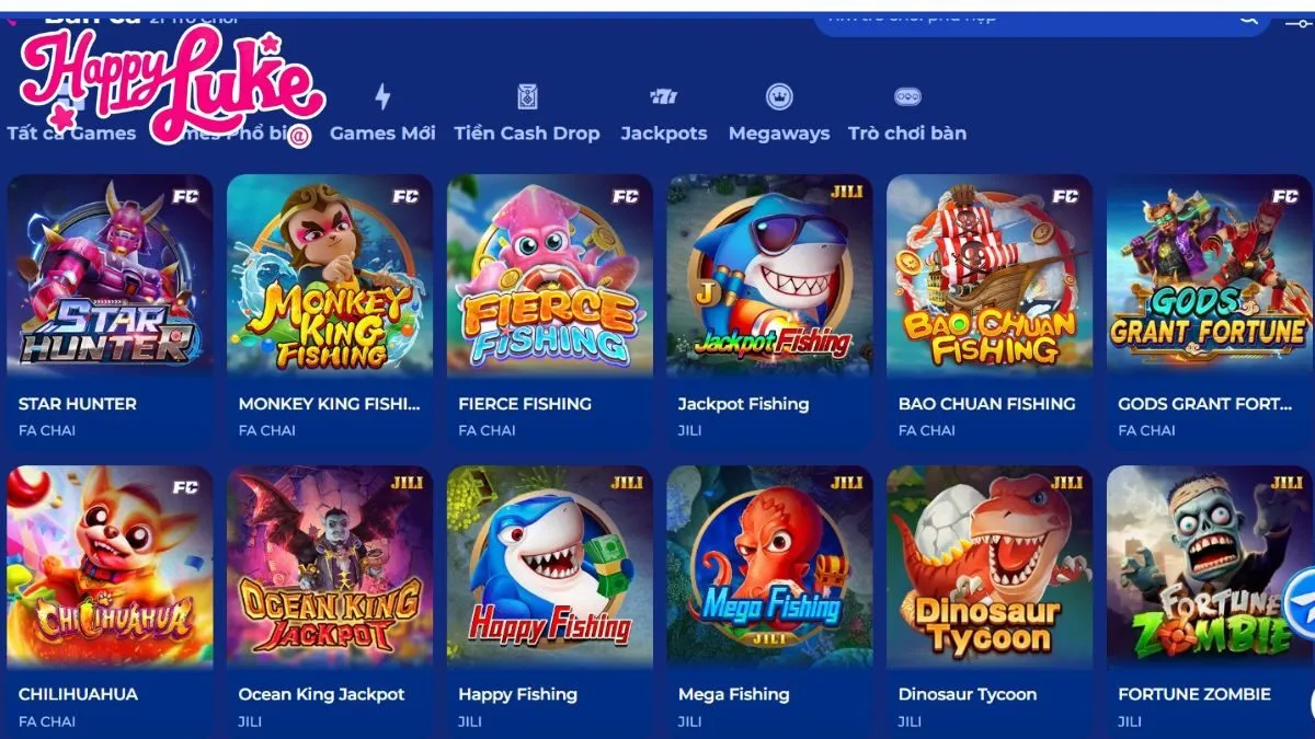 Kho game bắn cá của Happyluke